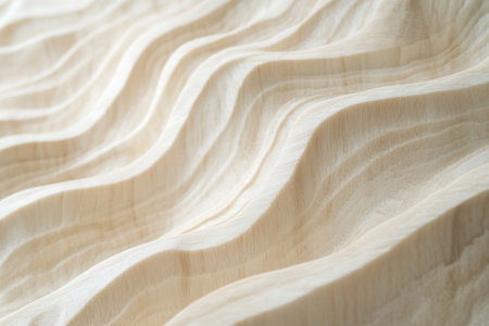 A close-up of light wood grain, with visible patterns and textures that give it an elegant feel. The background is white to highlight the natural beauty of the material. --ar 3:2 --v 6.1 Job ID: 3b92090a-a8e5-4615-9201-032d94bb464dの素材