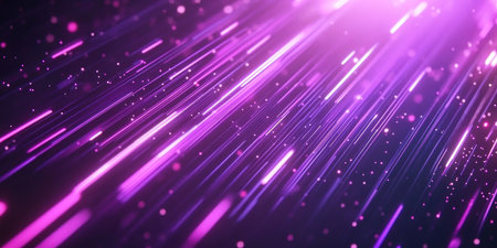 A dynamic background of purple and pink light streaks, creating an energetic atmosphere for modern video or motion graphics design. The fast-moving lines create the illusion that you're speeding through space with a futuristic cyberpunk style. This background is great to use in high-end designs where speed and technology come together, such as gaming or digital marketing visuals. --ar 2:1 --v 6.1 Job ID: 2ac973e6-e6e6-41ed-b3d5-fffa3c39bb0fの素材