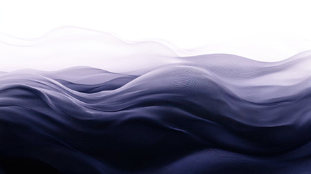 3D render of three different colored waves. The top wave is silver with blue and purple color gradients flowing down to black. The middle wave has gray gradient colors flowing from the left side to the right bottom. The lower part has long dark gray wavy lines on a white background, with no shadows and a white isolated background. High resolution. --chaos 30 --ar 16:9 --v 6.1 Job ID: bc38a6ea-15f4-42d3-91b1-15c24475a947の素材