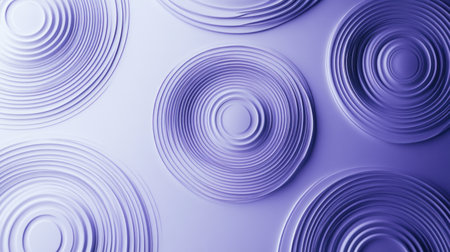 3D render, abstract background with purple and blue gradient rings on a purple background. Minimalist design, 2D illustration, vector art, flat style, no shadows, high resolution, high quality, high detail, cinematic lighting, hyperrealistic, sharp focus, hyper-detailed, hyper-realistic. --chaos 30 --ar 16:9 --v 6.1 Job ID: 7e1355b0-3ce2-4395-af8c-c90bb882db41の素材