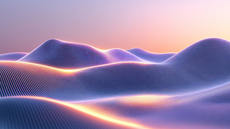 Colorful abstract wavy lines on a white background, with colorful curves in purple, blue, and yellow colors. Curved lines, vector illustration, 3D rendering, digital art, flowing lines, dynamic composition, gradient color, simple design, elegant lines, high resolution, professional photography, sharp focus, studio lighting, natural light, ultra-realistic, high detail, high quality. --chaos 30 --ar 16:9 --v 6.1 Job ID: 90061d25-ad19-49c0-82a1-2a68283c1b44の素材