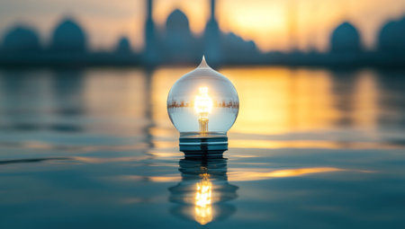 A stunning panorama of the iconic Sheik Zayed Mosque, set against a serene background, showcasing its grandeur and architectural beauty with reflections on calm waters under a twilight sky. The mosque's white facade stands out against a backdrop of soft pastel colors, creating an atmosphere that is both majestic and serene. The photography style captures the essence of Ramadan without any people or traffic, using a wide-angle lens to capture the full expanse of the mosque in high resolution. --ar 53:30 --v 6.1 Job ID: b9c8a81d-b4fa-4fae-a498-0005ab27cadeの素材
