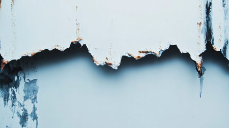 A light blue and white pattern with rusted metal edges, creating an industrial background for design projects. The pattern is symmetrical, featuring large spaces that can be used to add text or images. This texture adds depth and character to your creative project, such as a banner or large empty space in the middle of a frame. --chaos 30 --ar 16:9 --v 6.1 Job ID: 9dbd135d-fc76-4434-8743-db078fefa529の素材