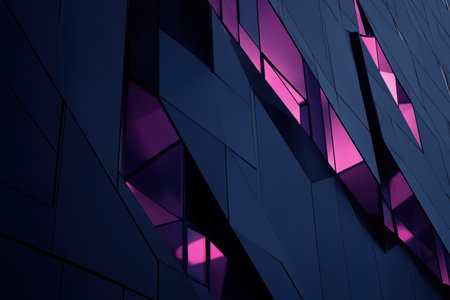 Dark navy blue background with dark purple and pink low-poly shapes, geometric, dark background, dark tones, dark theme. --ar 3:2 --v 6.1 Job ID: 3e4e0233-24c7-41b3-9b5d-dfb1fdb9561fの素材