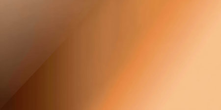 Abstract, warm gradient with diagonal line dividing dark brown and lighter orange tonesの素材