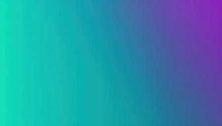 Smooth teal and purple gradient background, flowing seamlessly from one color to anotherの素材