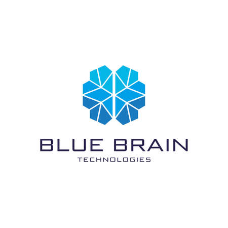 modern brain concepts for technology logosのイラスト素材