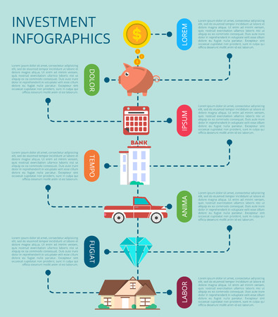 Investment infographicのイラスト素材