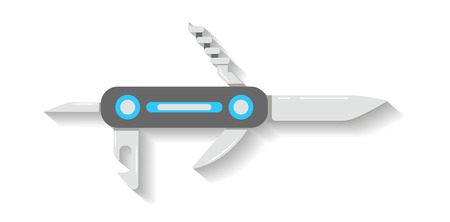 Tourist jackknife icon isolated vectorのイラスト素材