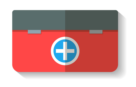 Tourist first aid kit icon isolated vectorのイラスト素材