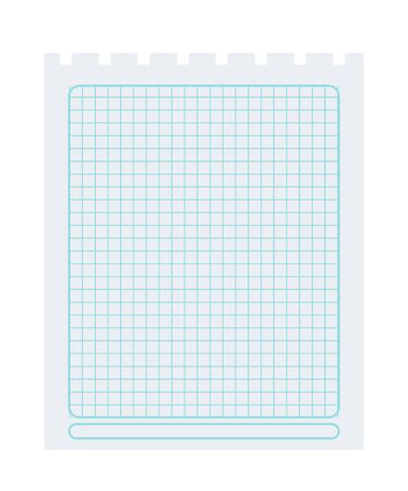 Square spiral notepad sheet elementのイラスト素材