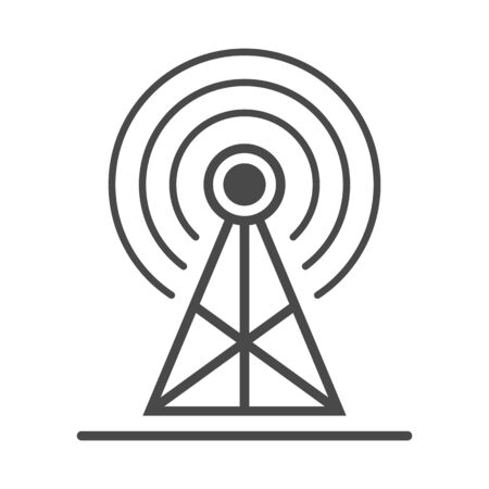 Radio advertisement isolated vector iconのイラスト素材