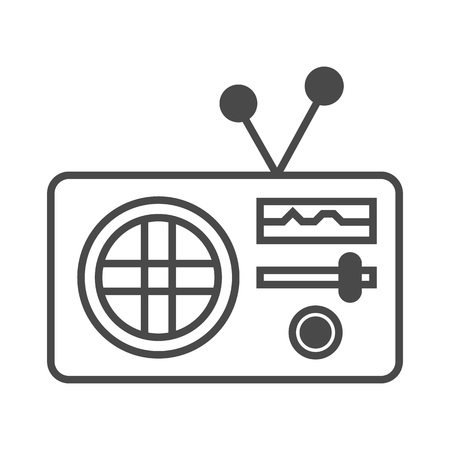 Radio advertisement isolated vector iconのイラスト素材
