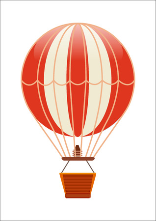 Free flying balloon isolated vector iconのイラスト素材