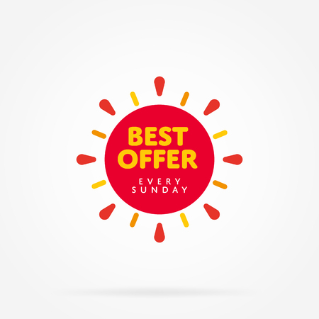 Specical offer sale tag discount symbol retail stickerのイラスト素材