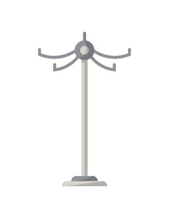Floor clothes hanger isolated icon in flat style.のイラスト素材