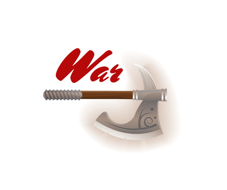 War game element with viking axe.のイラスト素材