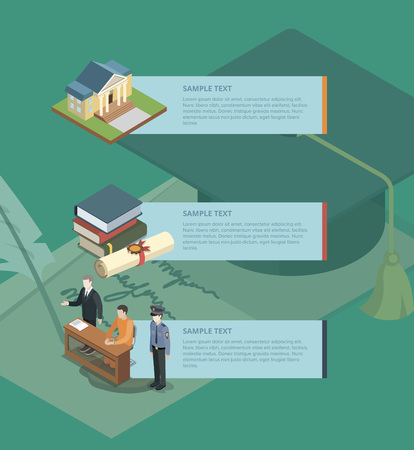 Law and judgment legal justice concept, legal education, law school vector illustration.のイラスト素材