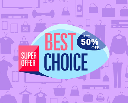 Best choice poster vector illustrationのイラスト素材