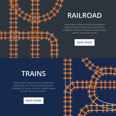 Railroad with different padding illustrationのイラスト素材
