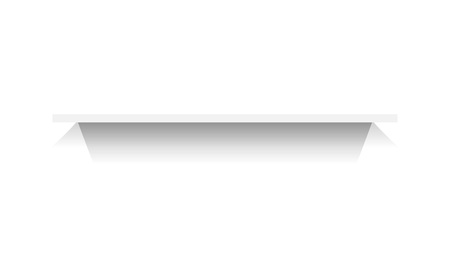 3d shelf or stand element isolated on white background vector illustration.のイラスト素材