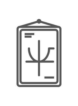 Class poster isolated icon in linear styleの写真素材