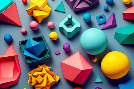 multicolored shapes from plasticine texture conceptual background