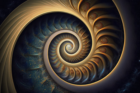 inward spiral, with energy of the universe converging into a single point, created with generative aiの素材