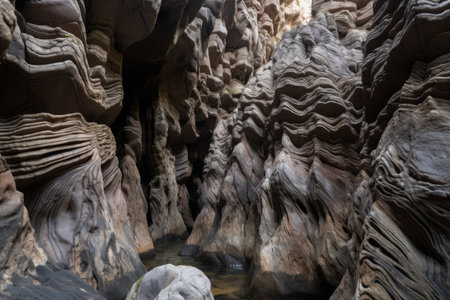 an intricate pattern of natural rock formations, each unique and beautiful, created with generative aiの素材
