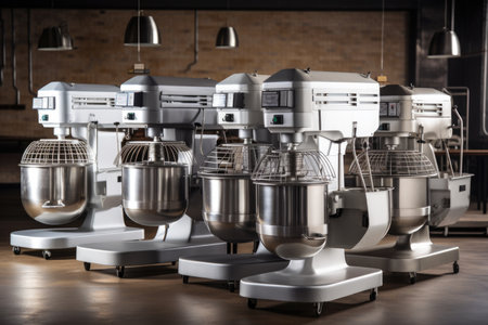 wide range of mixers and processors, each with its own unique design and purpose, created with generative aiの素材