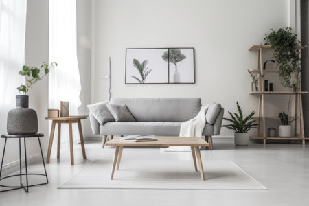 minimalist kitchen with sleek and beautiful surfaces, clean lines, and functional fixtures, created with generative aiの素材