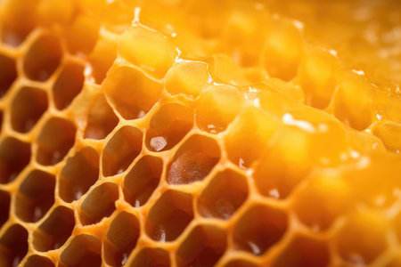 macro shot of beeswax texture in natural light, created with generative aiの素材