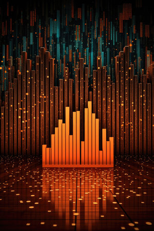 firewall icon surrounded by digital data, created with generative aiの素材