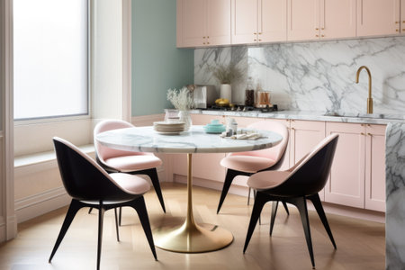 classic dinner party with white tablecloths, fine china, and silverware, created with generative aiの素材