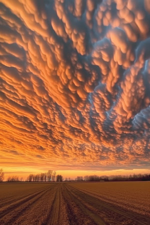 time-lapse of fast-moving clouds formation, created with generative aiの素材