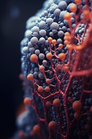 macro shot of intricate details in nature, created with generative aiの素材