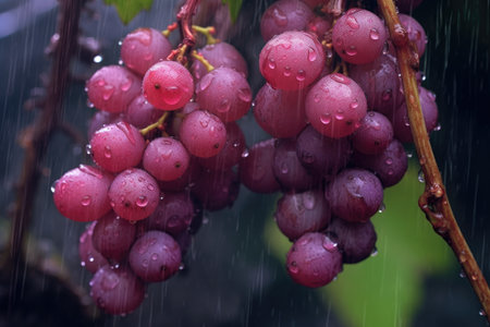 vineyard gates opening to lush, rolling hills, created with generative aiの素材