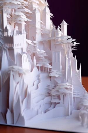 smooth white cardstock with visible fibers, created with generative aiの素材