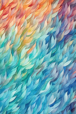 seamless watercolor brush strokes on canvas, created with generative aiの素材