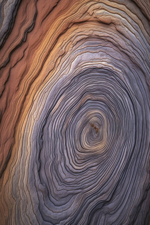 close-up of weathered wood grain patterns, created with generative aiの素材