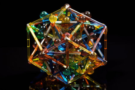 a crystal with an infinite number of rotational symmetries, created with generative aiの素材