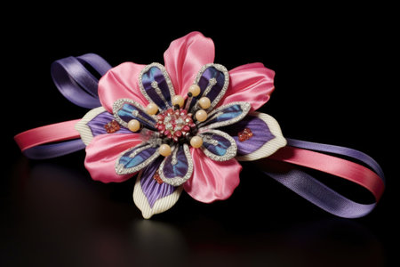 beautifully decorated norigae accessory for hanbok, created with generative aiの素材