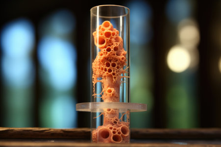 bone marrow sample in a test tube, created with generative aiの素材