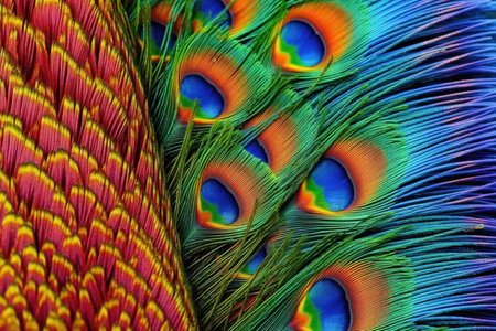 microscopic view of salt crystals formations, created with generative aiの素材