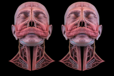 comparison of normal and enlarged thymus glands, created with generative aiの素材