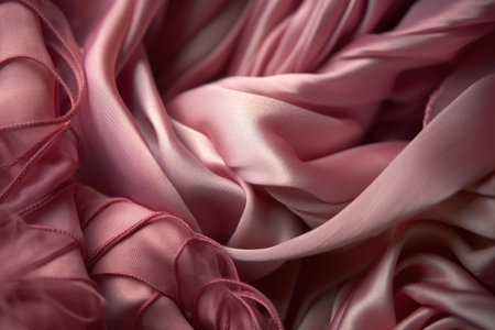 macro shot of ballet shoes satin fabric, created with generative aiの素材
