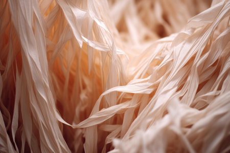 macro shot of paper fibers in a sheet of paper, created with generative aiの素材