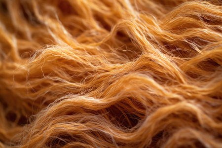 macro shot of wig hair strands and textures, created with generative aiの素材