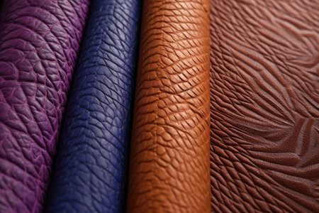 textured surface of premium leather for crafting, created with generative aiの素材