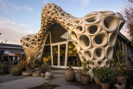 3d-printed sustainable building materials, created with generative aiの素材